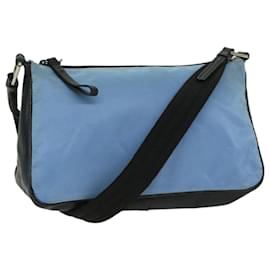 Prada-PRADA Shoulder Bag Nylon Light Blue Auth 67213-Light blue