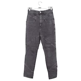 Isabel Marant-Gerade Jeans aus Baumwolle-Grau