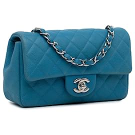 Chanel-CHANEL Bolsas Diana-Azul