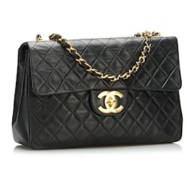 Chanel-CHANEL Handbags lined F-Black