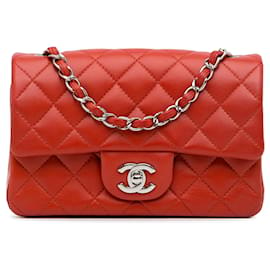 Chanel-CHANEL Sacs à main Classique-Rouge