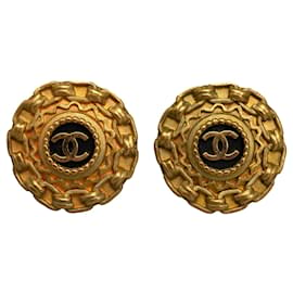 Chanel-Pendientes CHANEL Atemporales/clásico-Dorado