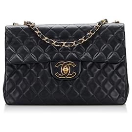 Chanel-CHANEL Borsa foderata F-Nero