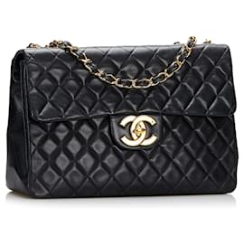Chanel-CHANEL Handbags lined F-Black