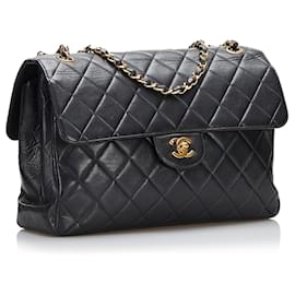 Chanel-CHANEL Handtaschen gefüttert-Schwarz