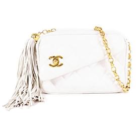 Chanel-CHANEL Handtaschen Umhängetasche-Weiß