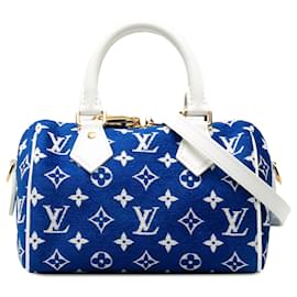 Louis Vuitton-LOUIS VUITTON Bolsos Speedy Bandouliere-Azul