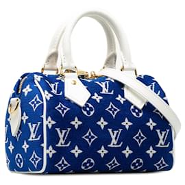 Louis Vuitton-LOUIS VUITTON Bolsos Speedy Bandouliere-Azul