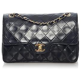 Chanel-CHANEL Bolsas forradas F-Preto