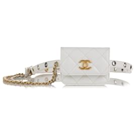Chanel-CHANEL Handbags Belt Bag-White