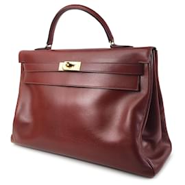 Hermès-HERMES Handbags Timeless/classique-Red