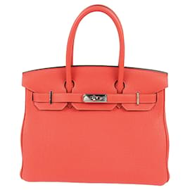 Hermès-HERMES Handbags Birkin 30-Orange
