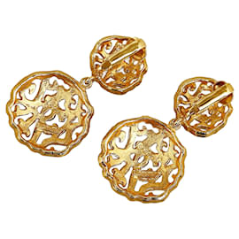 Chanel-CHANEL Earrings Pochette Accessoire-Golden