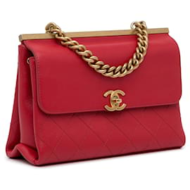 Chanel-CHANEL Bolsas Coco Luxe-Vermelho