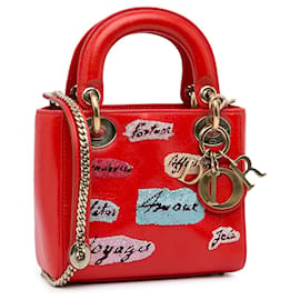Dior-DIOR Handtaschen Lady Dior-Rot