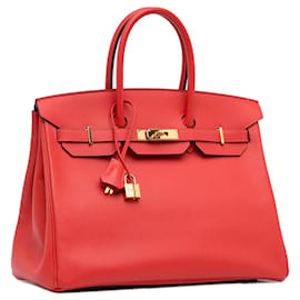 Hermès-HERMES Handbags Classic CC Shopping-Red