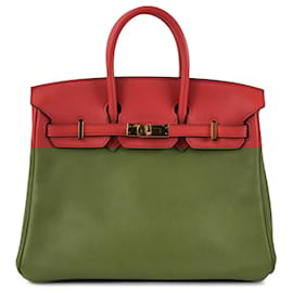Hermès-HERMES Sacs à main Intemporels/classique-Rouge