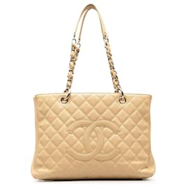 Chanel-CHANEL Handbags Grand shopping-Brown