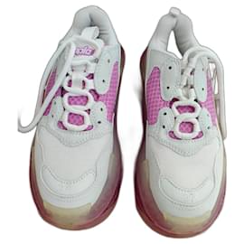 Balenciaga-Balenciaga Triple S-Rosa,Branco