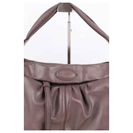Lancel-Leather shoulder bag-Brown