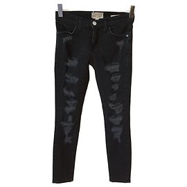 CURRENT ELLIOTT Jeans T.us 25 Cotone Nero