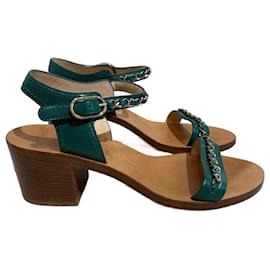 Chanel-CHANEL  Sandals T.eu 38 leather-Green