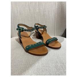 Chanel-CHANEL  Sandals T.eu 38 leather-Green