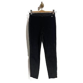 CHANEL Hose T.FR 34 Samt Schwarz