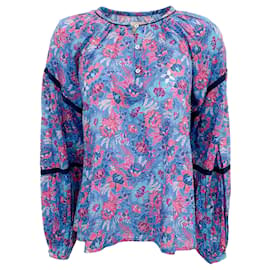 Autre Marque-Chufy azul / Blusa estampa floral rosa-Azul