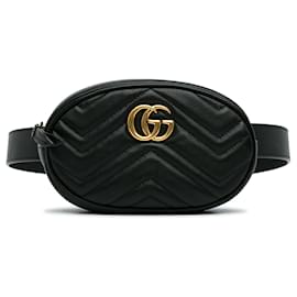 Gucci-Sac ceinture noir Gucci GG Marmont Matelasse-Noir