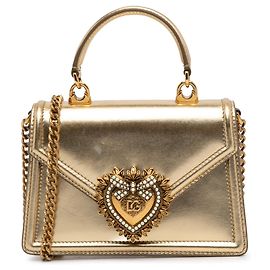 Dolce & Gabbana Bolsa Dourada Dolce&Gabbana Devotion Bag Dourado