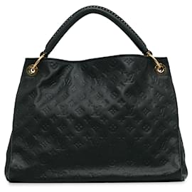 Louis Vuitton-Borsa hobo nera Louis Vuitton Monogram Empreinte Artsy MM-Nero