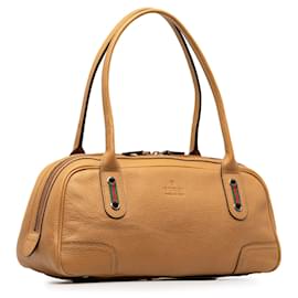 Gucci-Tan Gucci Leather Princy Shoulder Bag-Camel
