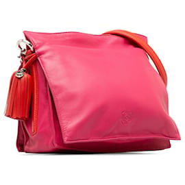 Loewe-Rosafarbene Umhängetasche „Flamenco“ von Loewe mit Quaste-Pink