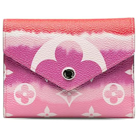 Louis Vuitton-Carteiras pequenas rosa Louis Vuitton Monogram Giant Escale Victorine-Rosa