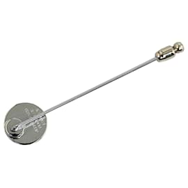 Hermès-Broche de disfraz de plata Hermes Clou de Selle Stick Pin-Plata