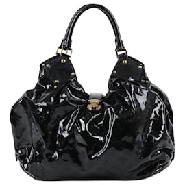 Louis Vuitton-Louis Vuitton Surya XL-Tasche M aus schwarzem Mahina-Lackleder in limitierter Auflage95796-Schwarz
