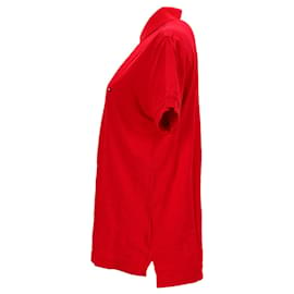 Tommy Hilfiger-Herren-Poloshirt mit zwei Knöpfen und normaler Passform-Rot