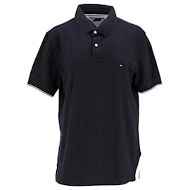 Tommy Hilfiger-Mens Colour Blocked Slim Fit Polo-Navy blue