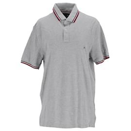 Tommy Hilfiger-Herren-Poloshirt mit schmaler Passform und kurzen Ärmeln-Grau