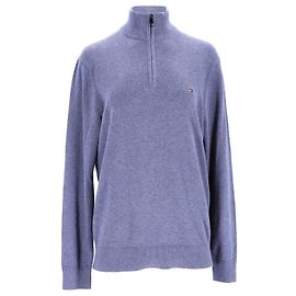 Tommy Hilfiger Pull à col roulé en cachemire et coton Pima pour homme Gris
