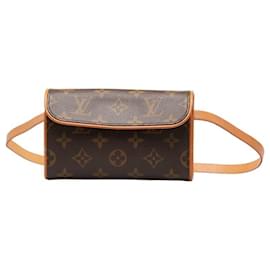 Louis Vuitton-Louis Vuitton Monogram Pochette Borsa a tracolla in tela fiorentina M51855 in buone condizioni-Altro