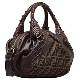 Fendi-Zucca Spy Canvas Handbag 8BL578-Other