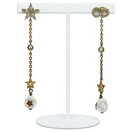 Dior-CD Star Faux Pearl Drop Earrings-Other