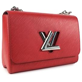 Louis Vuitton-Louis Vuitton Red Epi Twist MM-Red