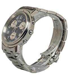 Hermès-Relógio Clipper Hermes Prata Quartzo Aço Inoxidável-Prata
