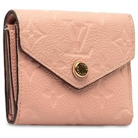 Louis Vuitton-Louis Vuitton Pink Monogram Empreinte Zoe Small Wallet-Pink