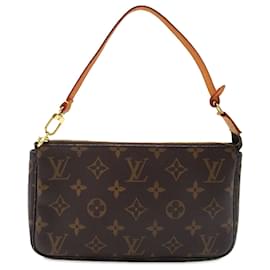 Louis Vuitton-Accesorios de bolsitas con monograma marrón de Louis Vuitton-Castaño