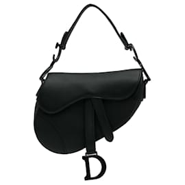 Dior-Dior Schwarze Mini-Satteltasche in ultramatter Optik-Schwarz