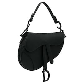 Dior-Dior Black Mini Ultra Matte Saddle Satchel-Black